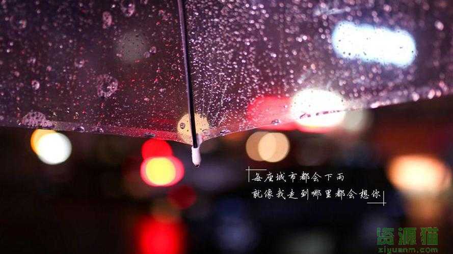 雨中对话灵魂，情感与心境的交织篇章