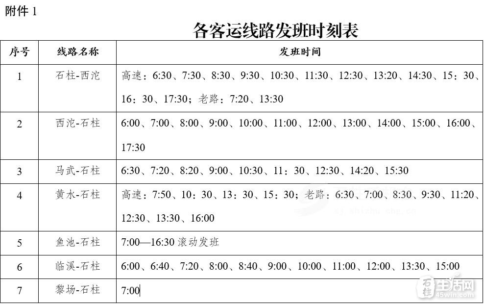 石梅线最新时刻表全面解析