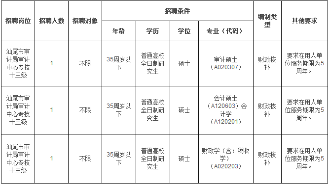 东山县审计局最新招聘公告及详解