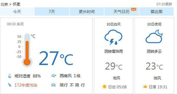 那若村今日天气预报