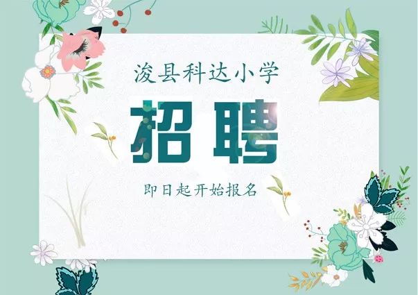 浚县小学最新招聘启事概览