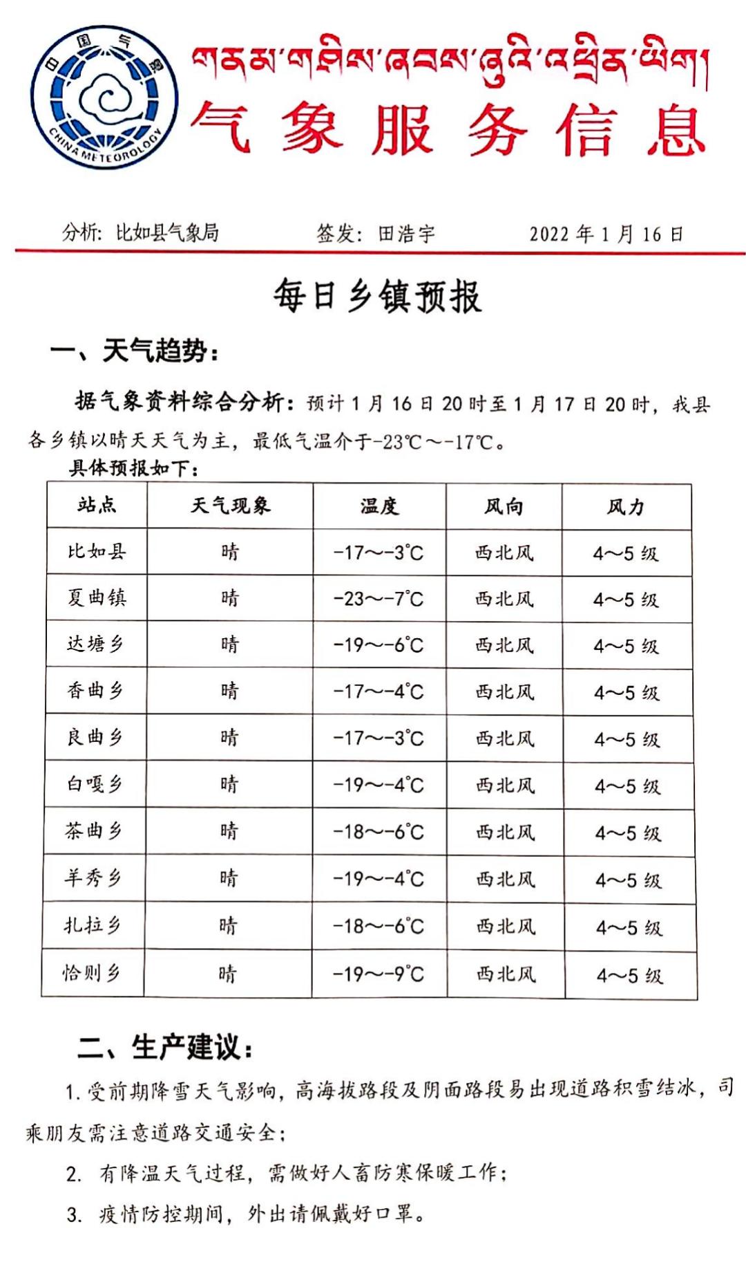 贵热村天气预报更新通知